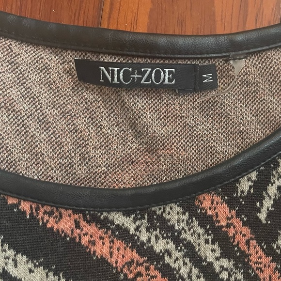 Nic + Zoe Smokey Lines Shift Midi Dress Size Medium - Picture 6 of 11